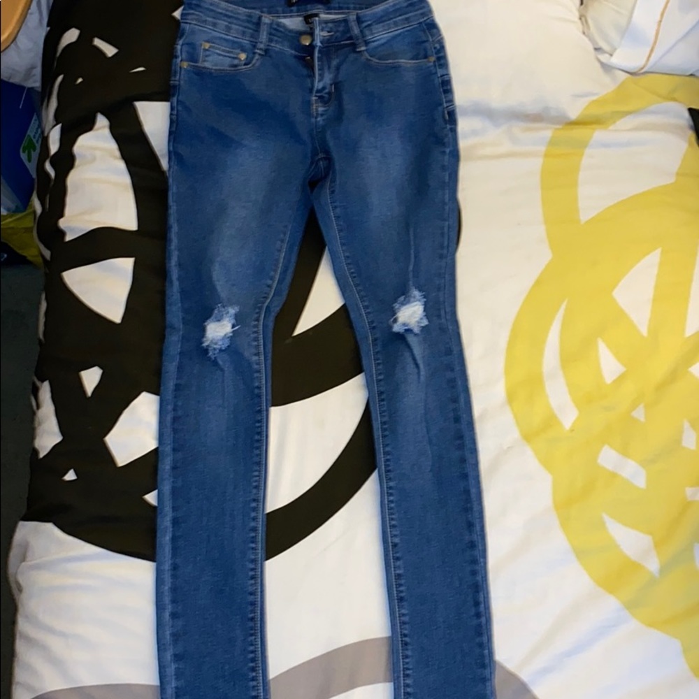 Medium Blue Skinny Jeans